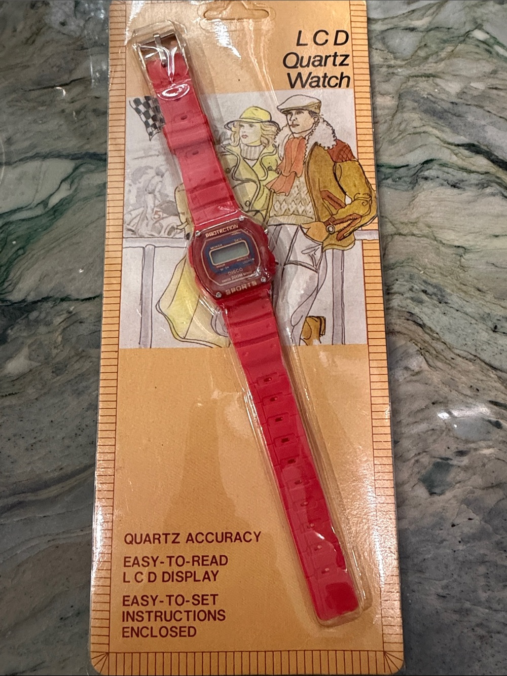 Red LCD Digital Women's Watch - Unbranded